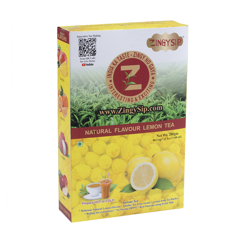 Zingysip Instant Lemon Tea 200gm (Pack of 2)