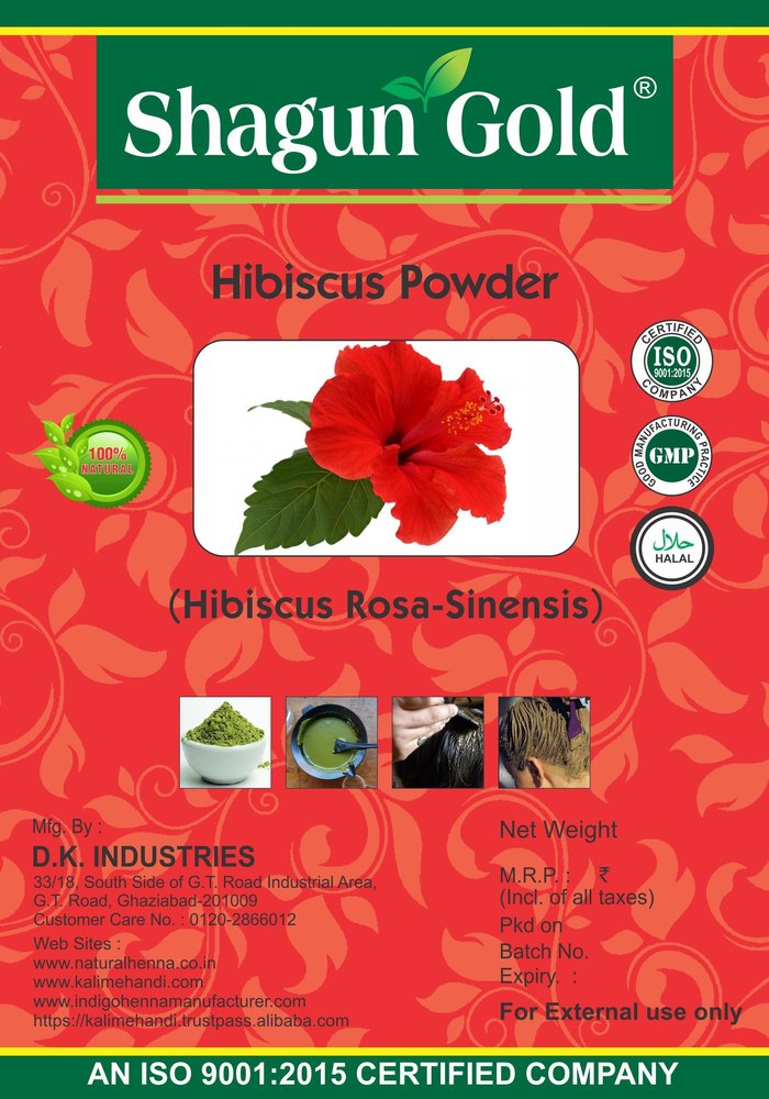 Hibiscus Powder ( Hibiscus Rosa Sinensis ), 100 gm