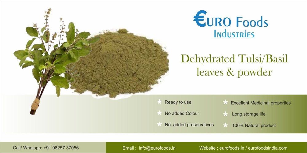 Dried Tulsi leaves Powder, Packaging Size: 25 kg