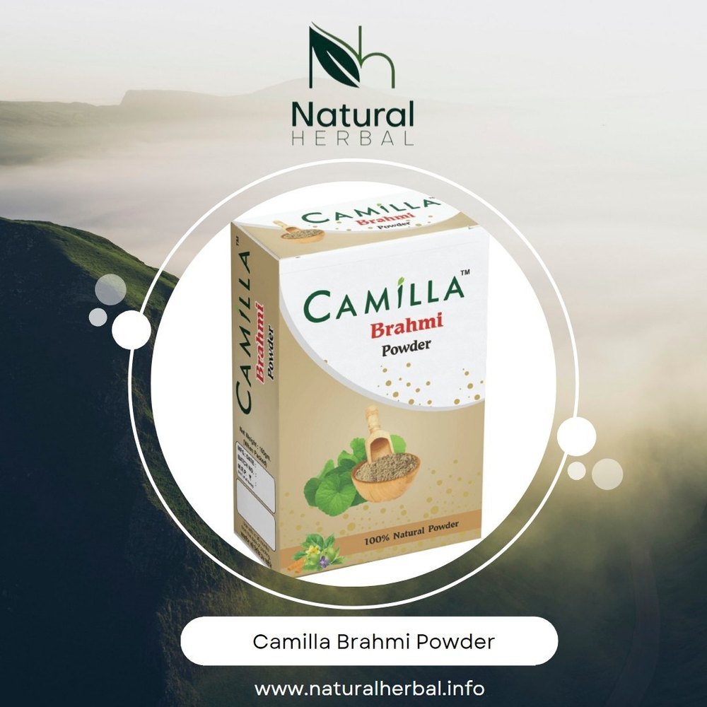 Camilla Bacopa Monnieri Brahmi Gotukola Powder, 100 Gram, Packaging Type: Box