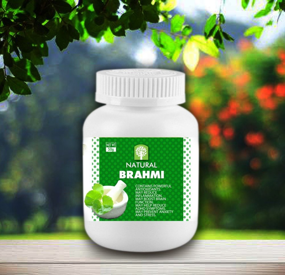 Natural Brahmi Powder, 50 G