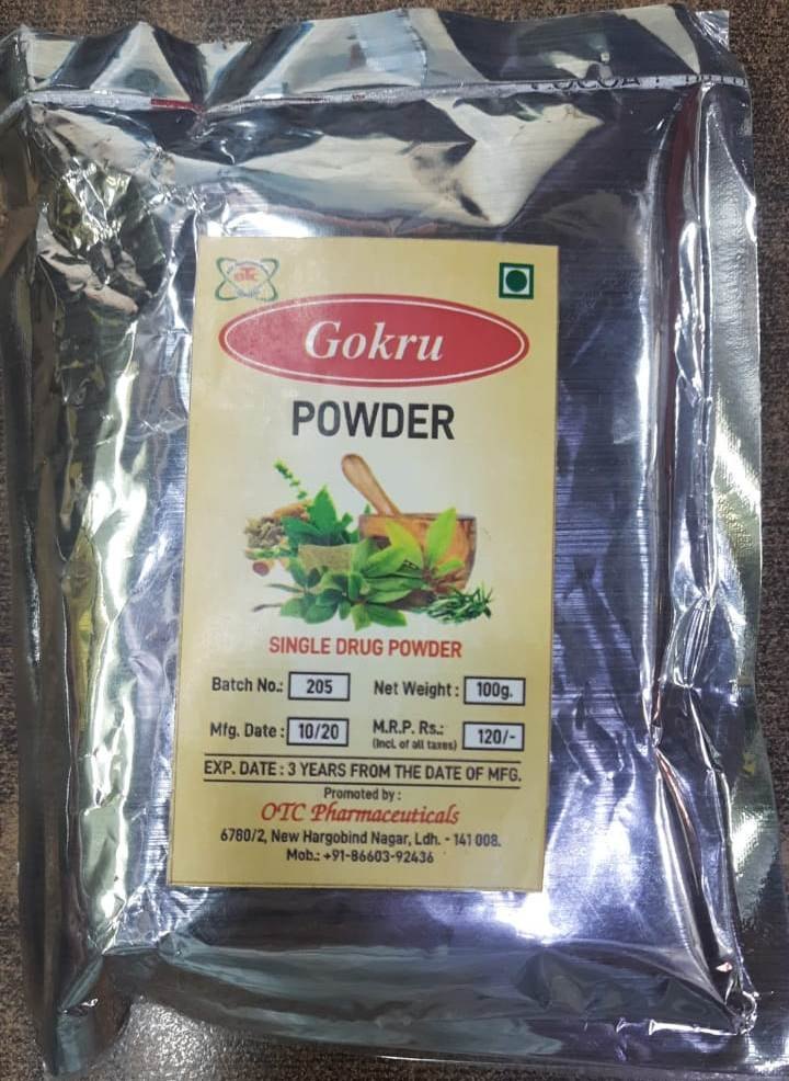 Dry Raw Gokhru Gokru Powder, 100gm, 1kg, Non prescription
