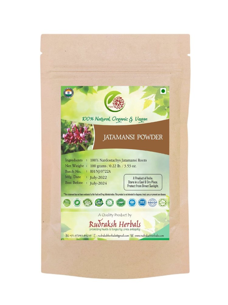 Organic Jatamansi Powder, Packaging Size: 100g