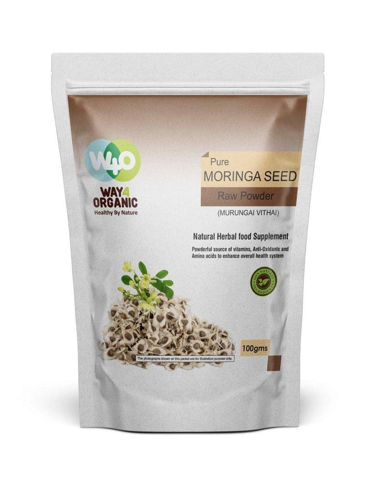 WAY4ORGANIC PURE MORINGA SEED POWDER, 100G, Non prescription