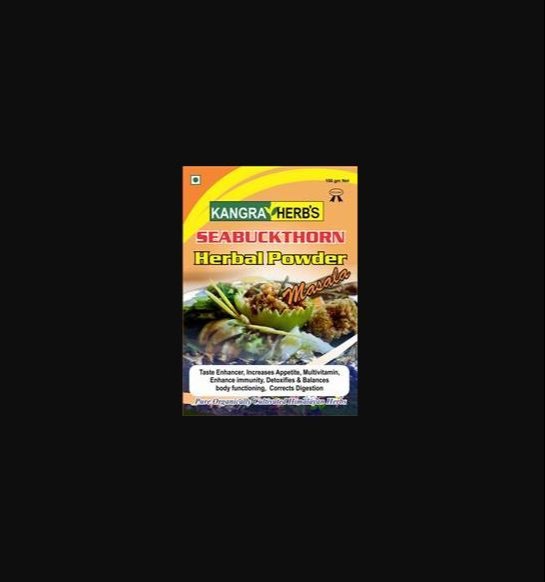 KANGRA Garam Masala SEABUCKTHORN HERBAL POWDER (MASALA), Packaging Type: Packet, Packaging Size: 100g