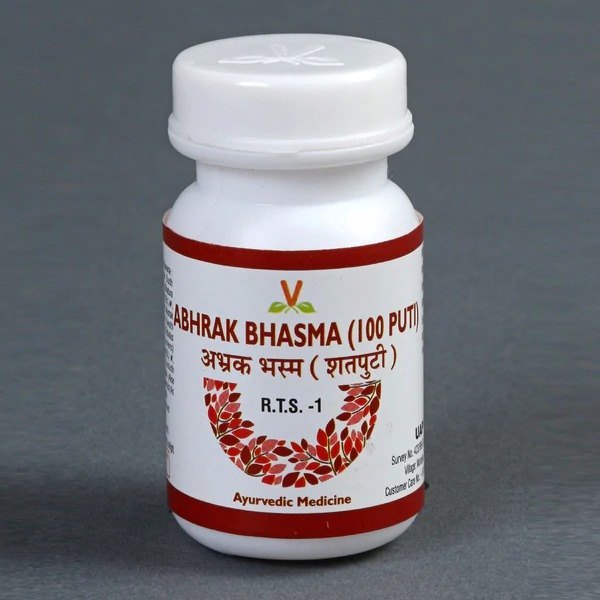 Abhrak Bhasma No.3 (100 Puti), For cough, dyspnoea & anaemia, 5 Gm