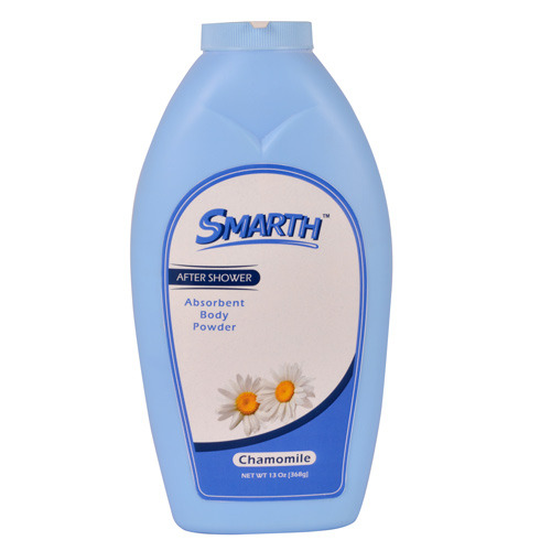 Talc White Smarth After Shower Powder With Chamomile 13 Oz (368g), Packaging Type: Bottle
