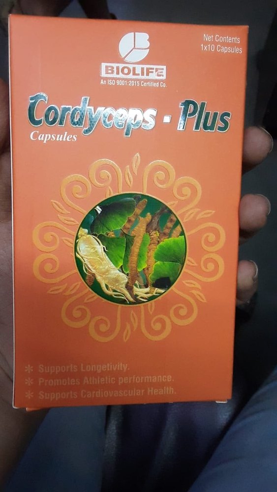 Biolife Boost Energy Cordyceps Capsule, 10 Capsules, Grade Standard: Medicine Grade