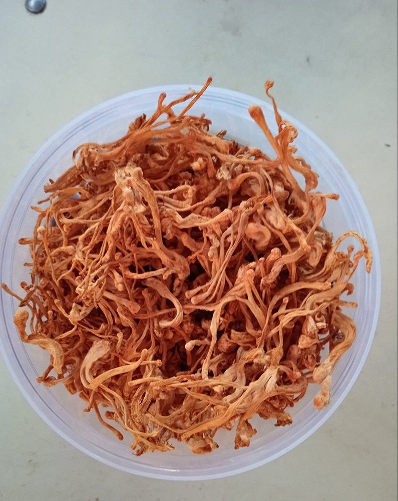Bright Orange Brown Cordyceps Militaris Flakes