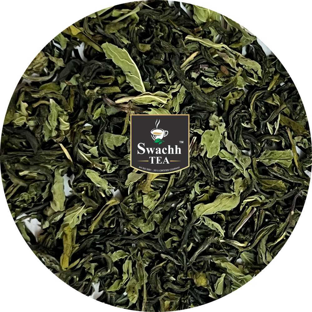 Mint Green Tea, Leaves