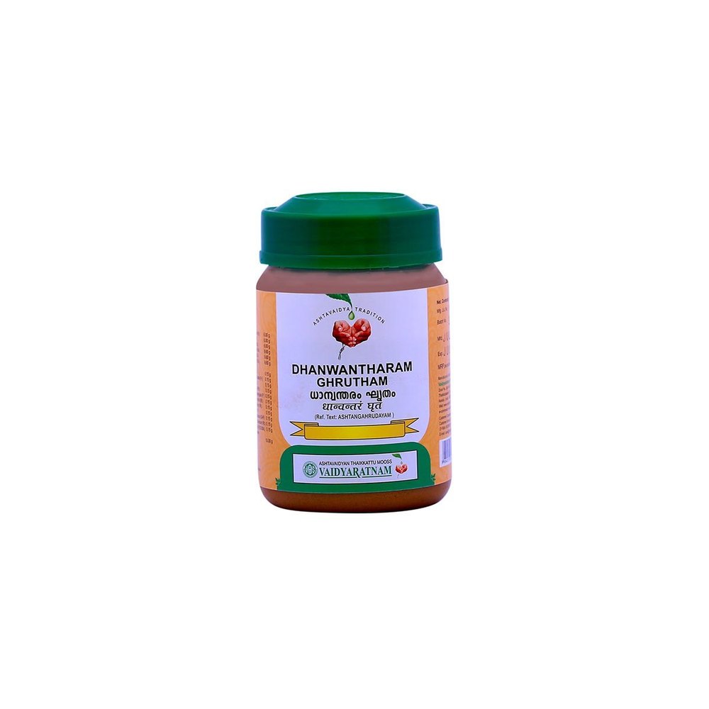 Vaidyaratnam Dhanwantharam Ghrutham 150gm, Packaging Type: Plastic Bottle, Powder