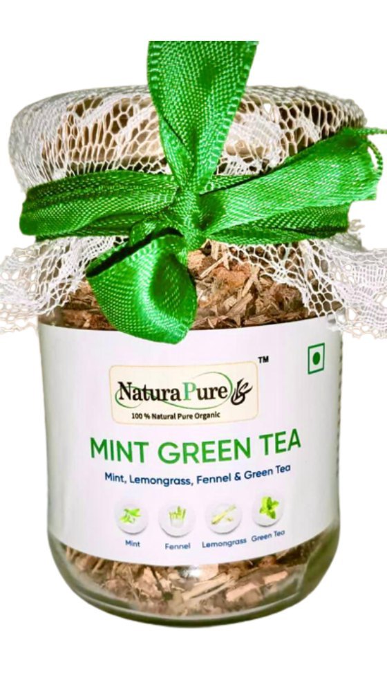 NATURAPURE LS 100% Pure Natural (ISO Certified) Mint Green Tea-1kg, Packaging Type: Packet, Packaging Size: 250gm
