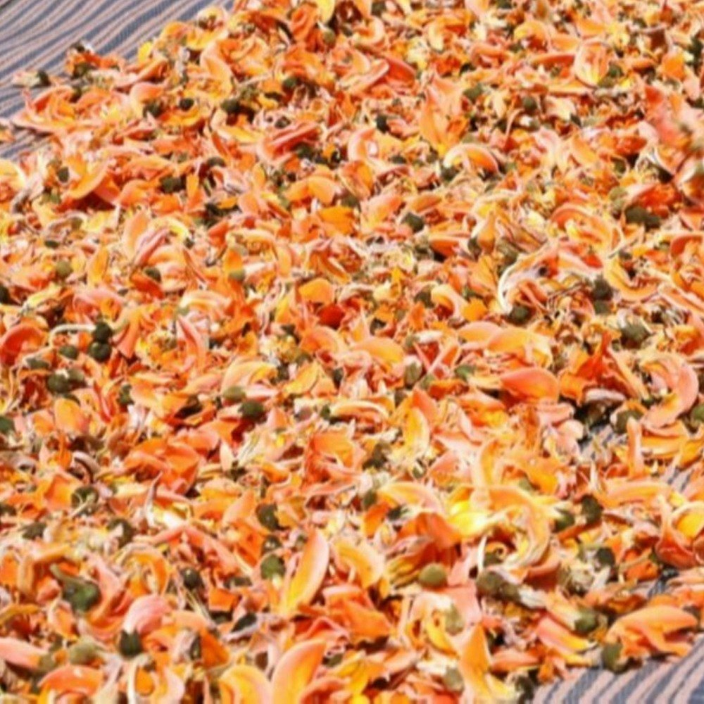 Butea Monosperma Yellow Dried Palash Flower, Packaging Type: Loose