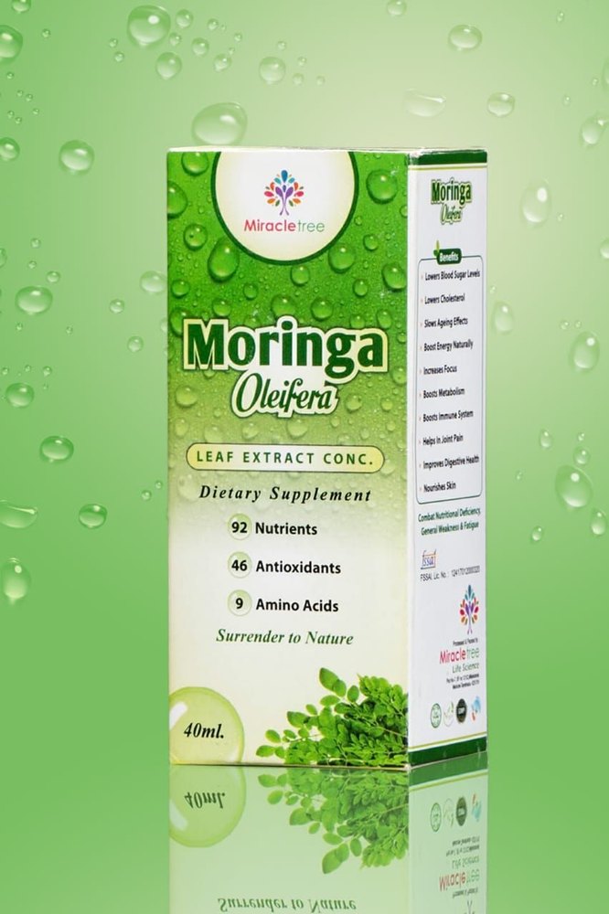 miracle tree GMP Moringa Energy Drops, For Food supplement, Packaging Size: 40 ml