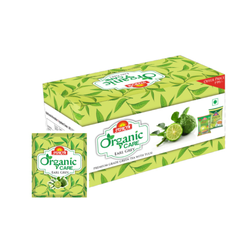 Surya Organic Care Earl Grey Tea, Packaging Type: Box