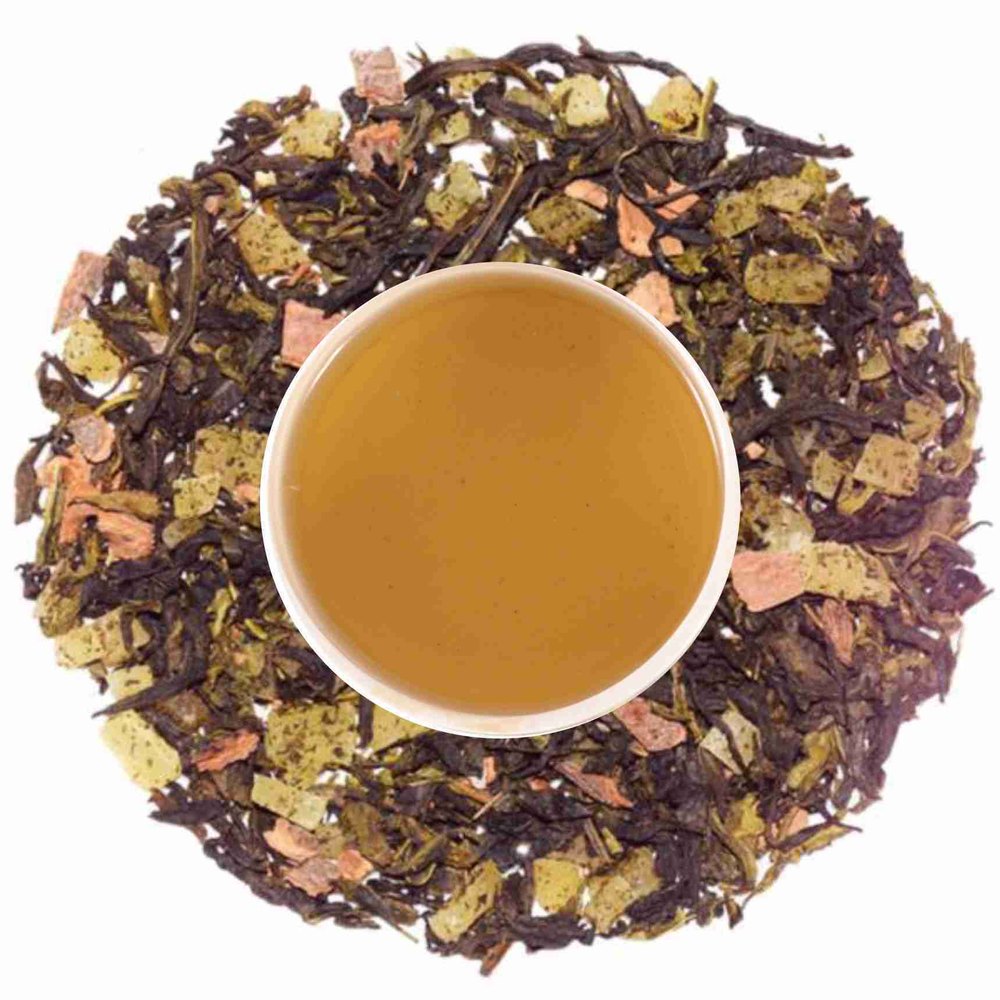 The Tea Kettle Pineapple Cinnamon Green Tea, Packaging Type: Plastic Bag