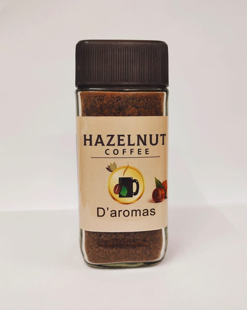 D\'aromas Brown Hazelnut Instant Coffee, Packaging Size: 50gm