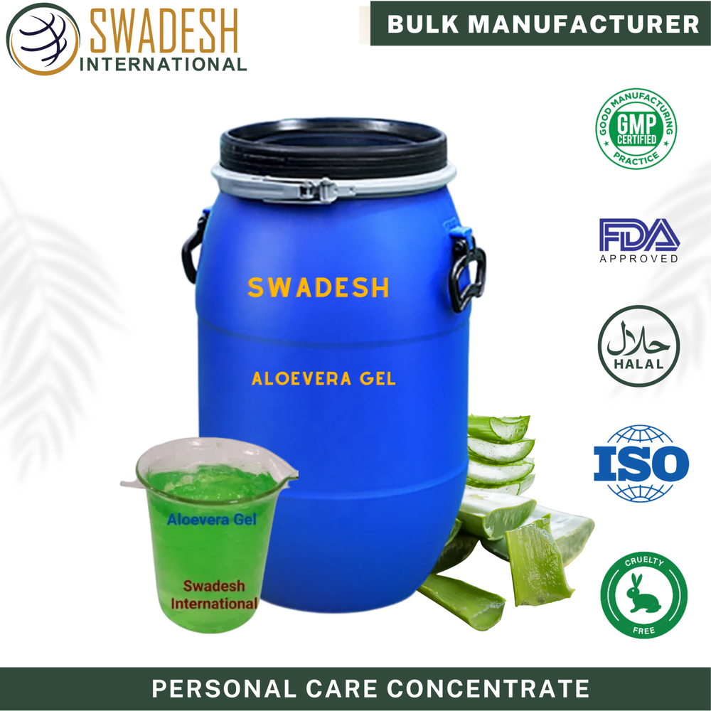 Swadesh Green Aloevera Gel Concentrate 5X, Packaging Size: 50 Kg, Type Of Packaging: HDPE Carboy
