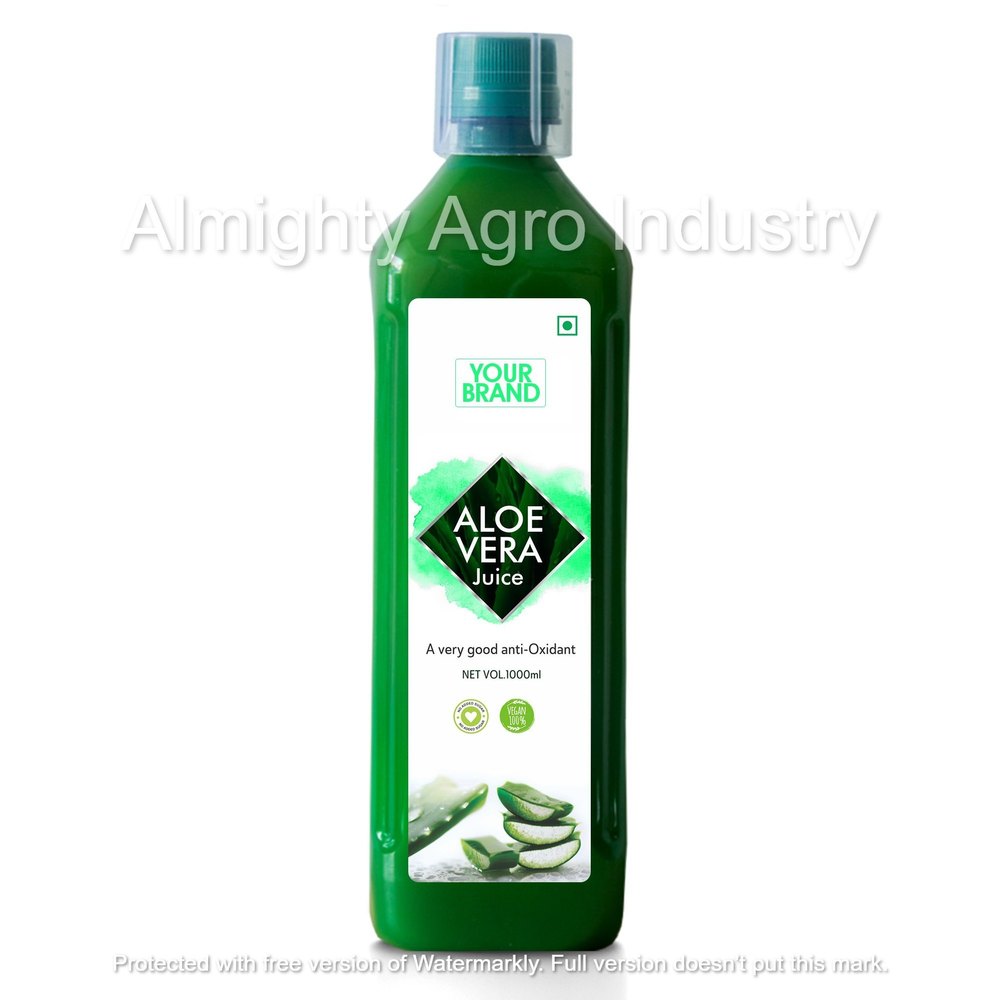 private label Aloe Vera Juice, Packaging Size: 500ml/1000ml, Packaging Type: Bottle