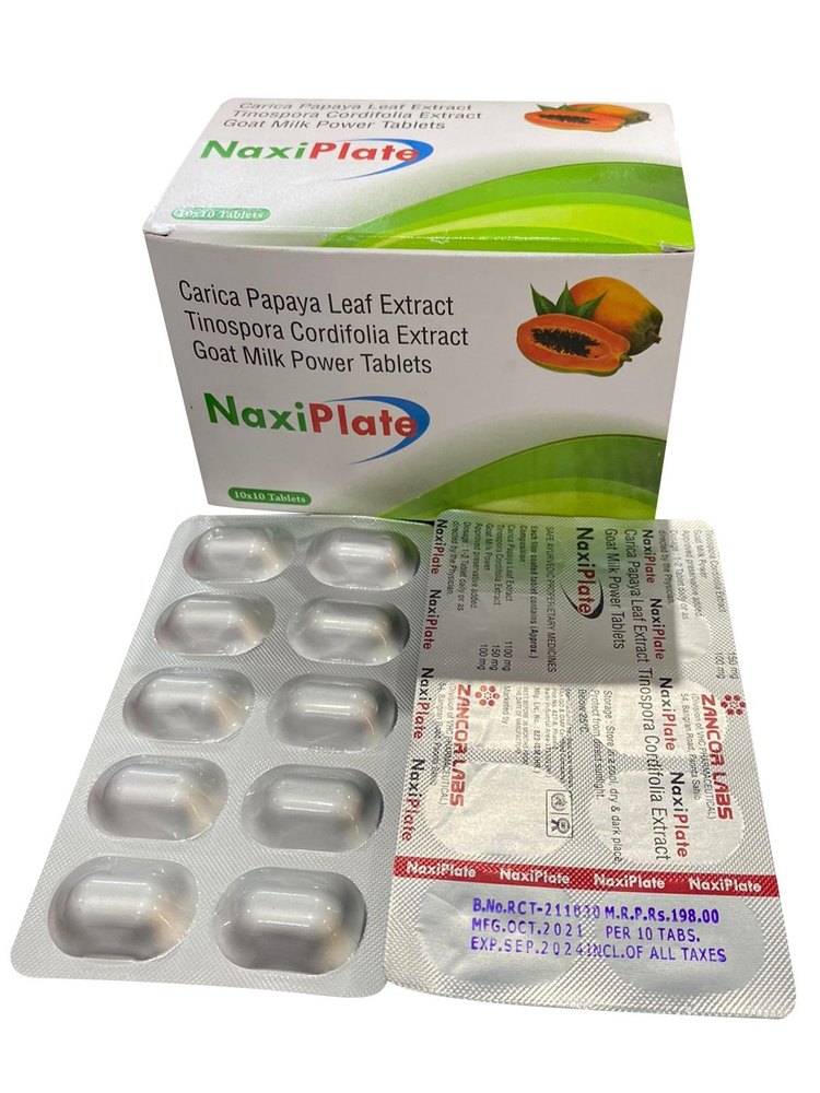Carica Papaya Leaf Extract Tinospora Cordifolia Extract Goat Milk Powder Tablets