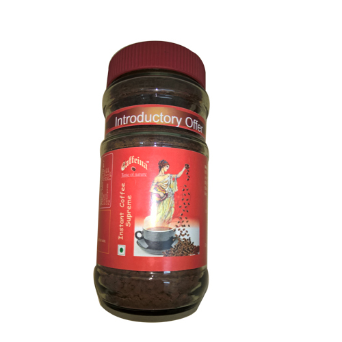 Caffeina Instant Supreme Coffee Powder, Pack Size: 50 Gram, Packaging Type: Bottle