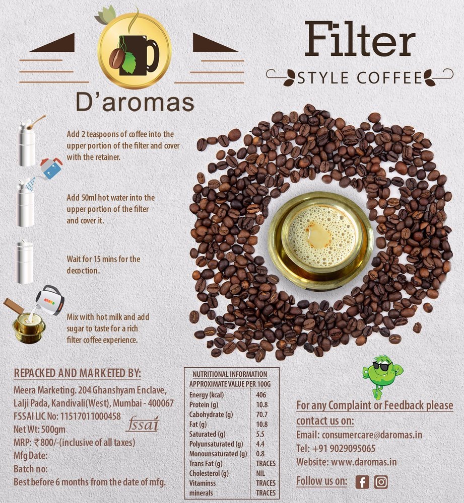 D\'aromas Filter Coffee Powder