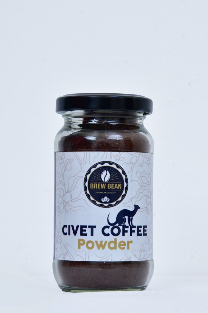 Brew Bean Dark Brown Civet Coffee Powder, Packaging Size: 75 Gms
