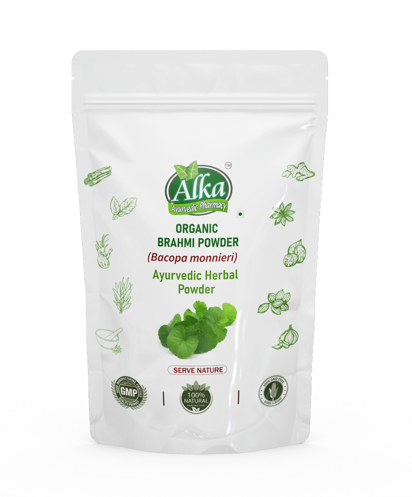 Organic Brahmi Powder -100gm, Packaging Type: Pouch