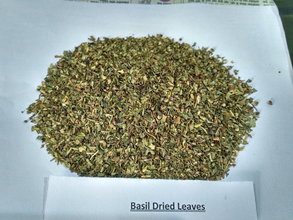 Green Basil Leaves Dried, PP Bag