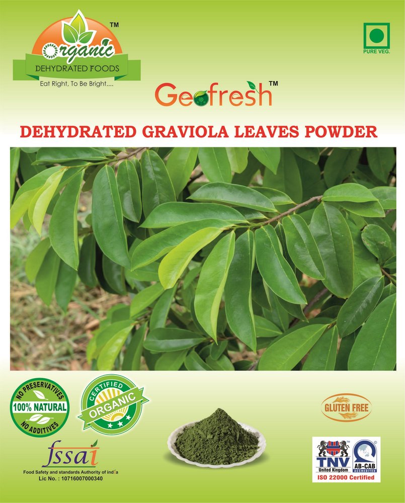 Geofresh Organic Graviola Leaf Powder / Soursop Leaves, Packaging: Packet