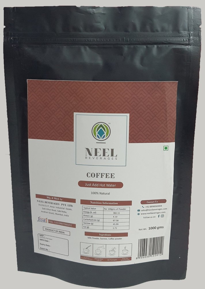 Neel Powder Espresso Coffee Premix, Pack Size: 1 Kg, Packaging Size: 1Kg