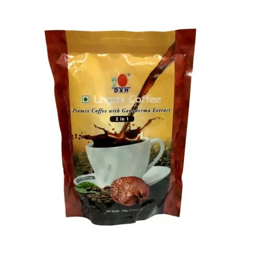 Powder DXN 2 in 1 Lingzhi Coffee Healthy Coffee With Ganoderma Extract, Packaging Size: 20 X 25 G