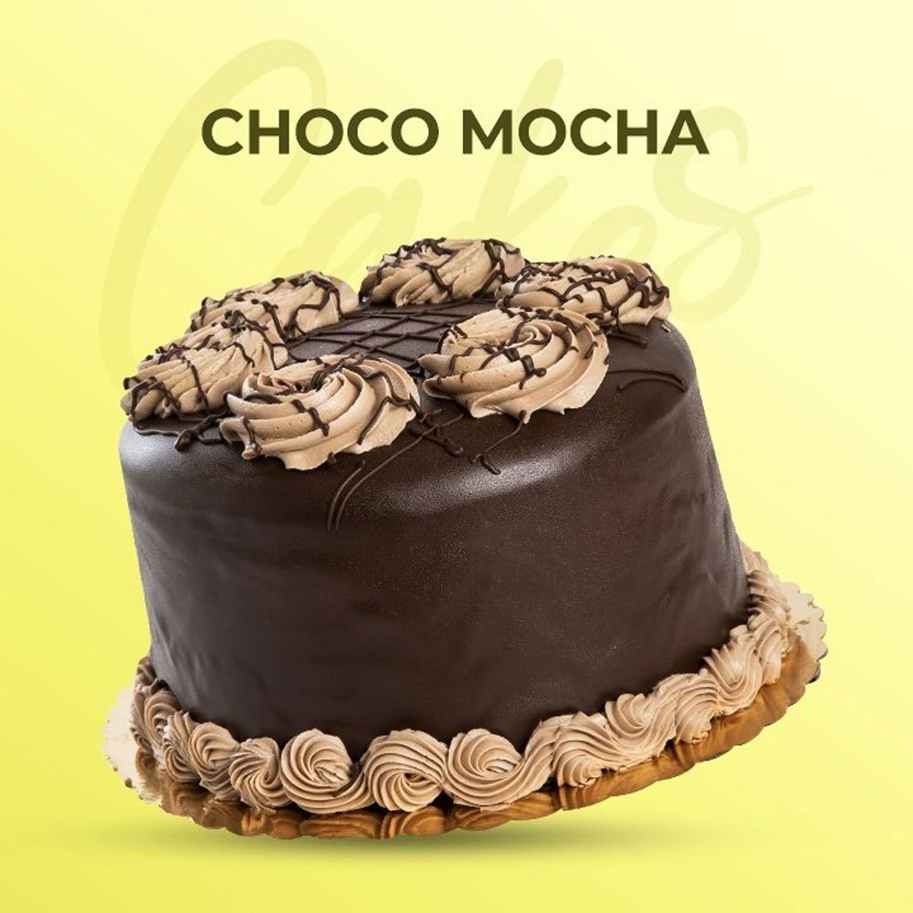 Round Choco Mocha Cake, For Birthday Parties, Weight: 1kg