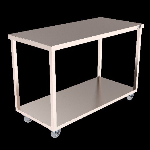 Silver Rectangular Stainless Steel Working Table, 6 Seater