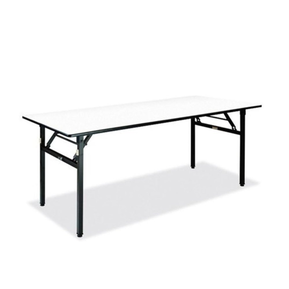 HMT White Rectangular Folding Banquet Table