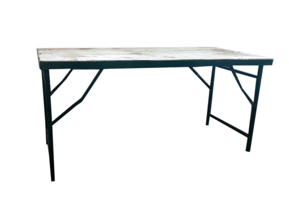 Brown And Black Wooden Rectangular Banquet Table