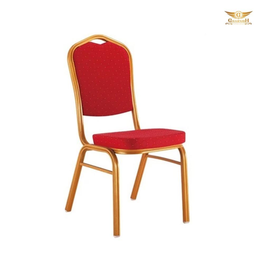 Gharnish Red Metal Banquet Chair, Model Name/Number: GHBC01, Seating Capacity: 1