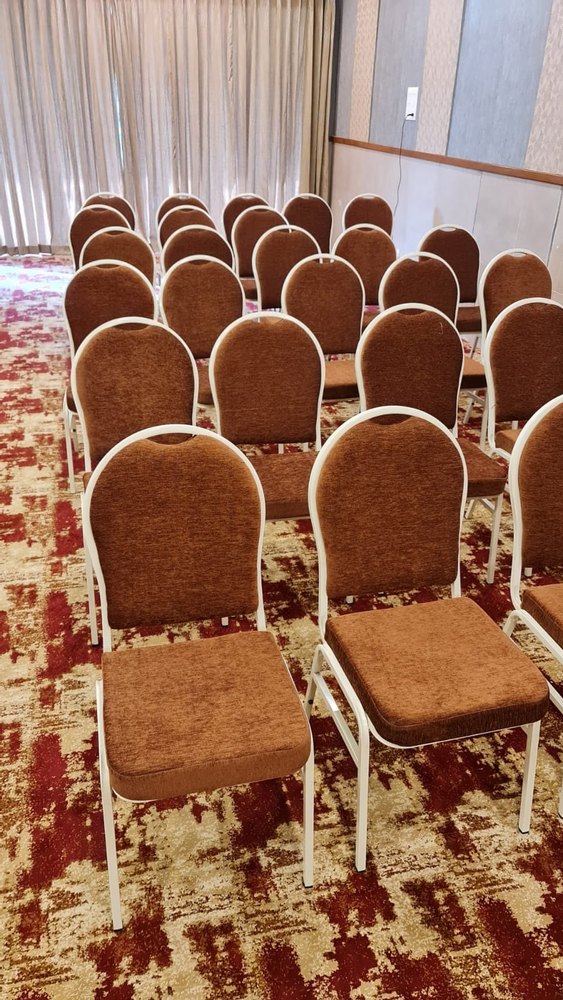 Cushion Mould Foam Fixed Model Metal Banquet Chair, Model Name/Number: Ski, Seating Capacity: 1