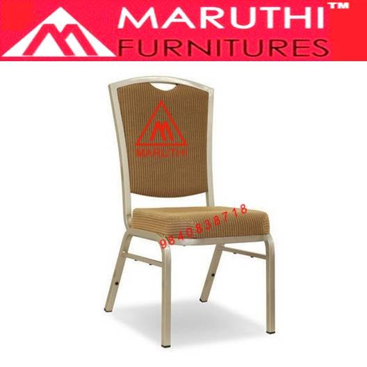Maruthi Powder Coated Metal Banquet Chair, Size: Standard