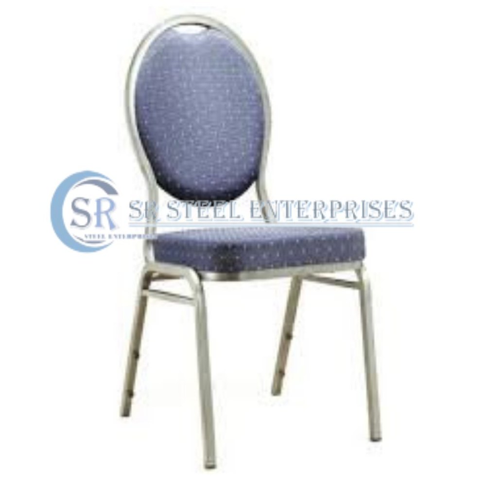 Powder Coated Silver Metallic Banquet Chair