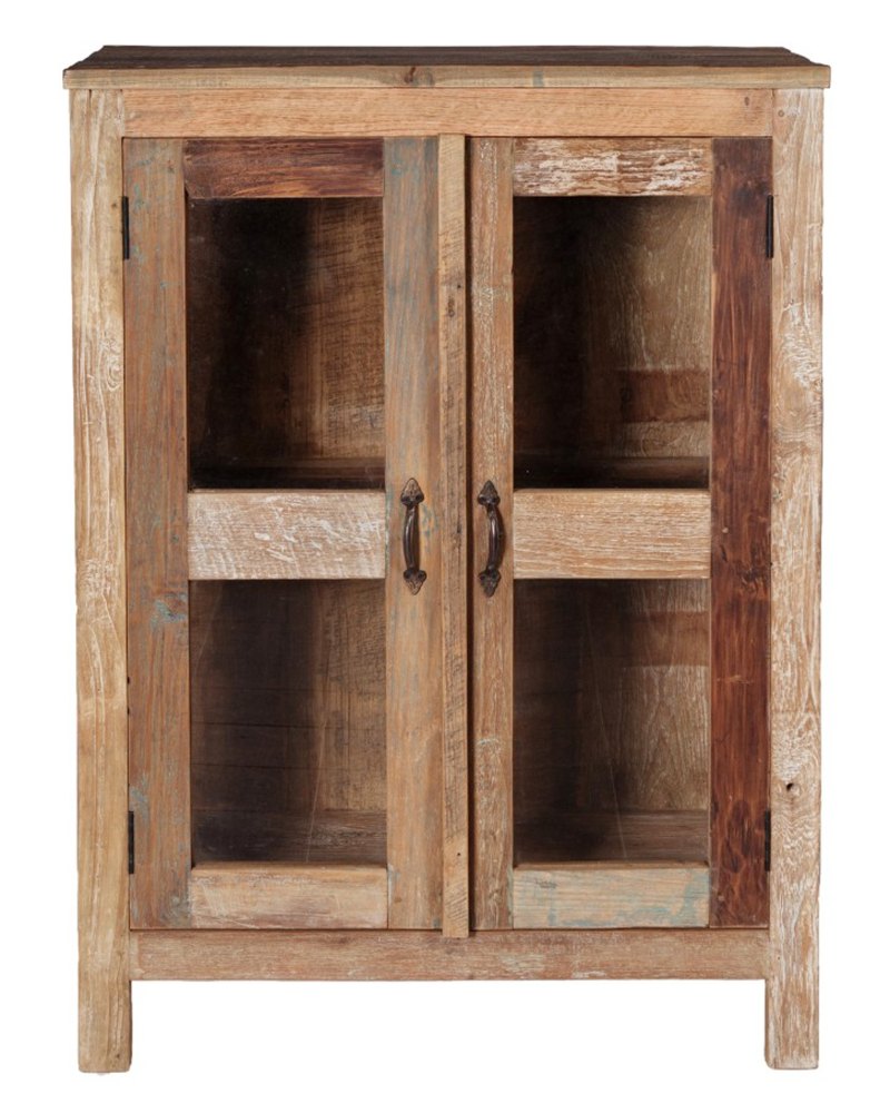 Soni Art Exports Brown Color Solid Wood Buffet Unit With 2 Gate 38x16x34 inch