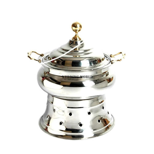 Round Steel Chafing Dish, For Party