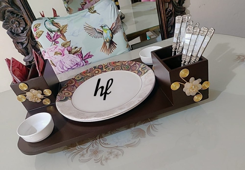 Hf Mixed Revolving Buffet Organiser Table Organizer, Size/Dimension: 18x12x5.5 Inches