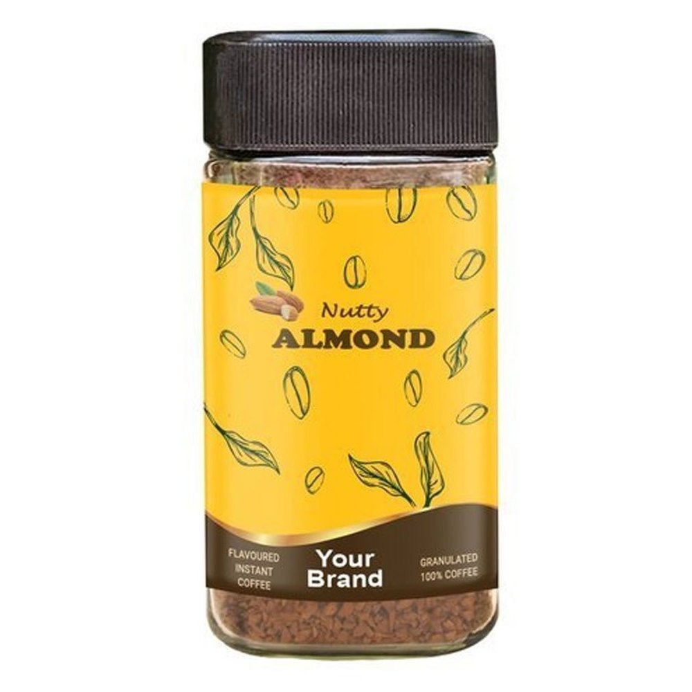 Your Brand Agglomerated Almond Flavoured Coffee, Packaging Size: 50gms, 100gms