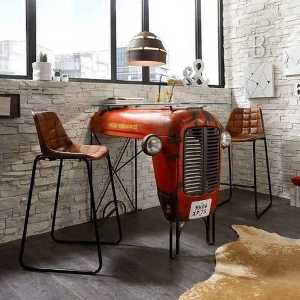 Brown Designer Bar Chair Table Set