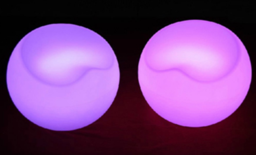 Polyethylene Multicolor Ainka Led Apple Chair
