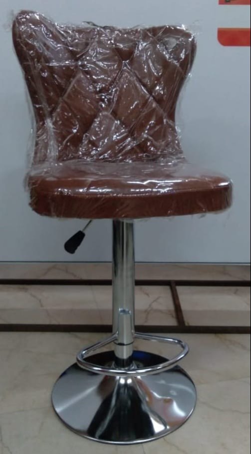 SS Brown Cash Counter Chair, For Office Using