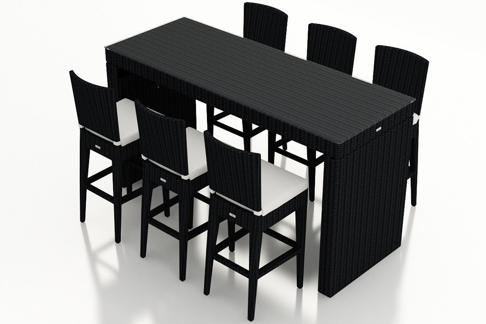 Black Wicker Bar Furniture