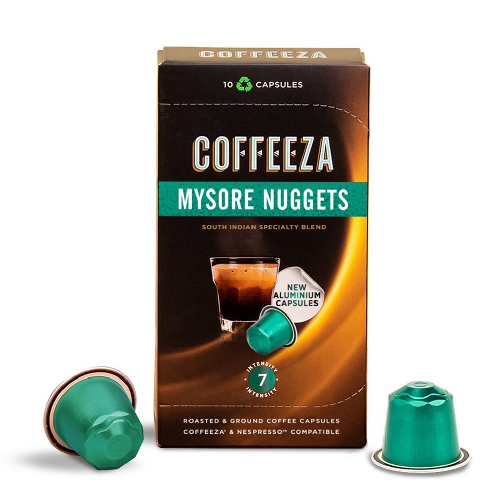Coffeeza Mysore Nuggets Aluminium Coffee Capsules