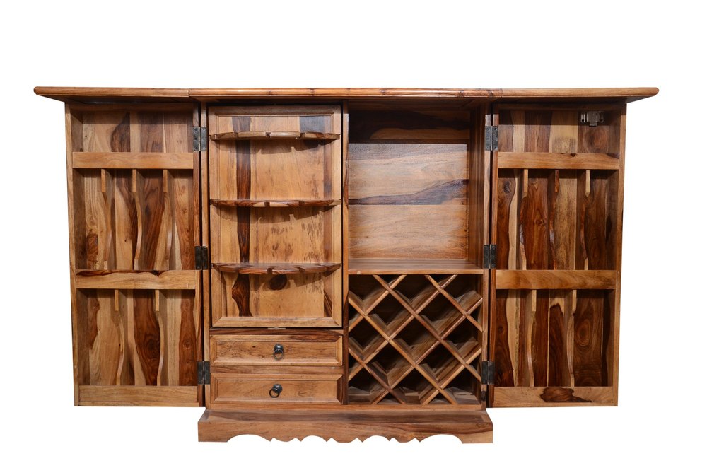 Brown Designer Wooden Bar Cabinet, For Home